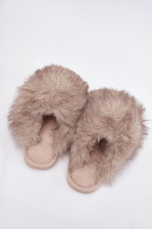 Furry Women's Slippers Beige Iseline