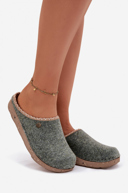 Home footwear Women's slippers Inblu ED000031 Green