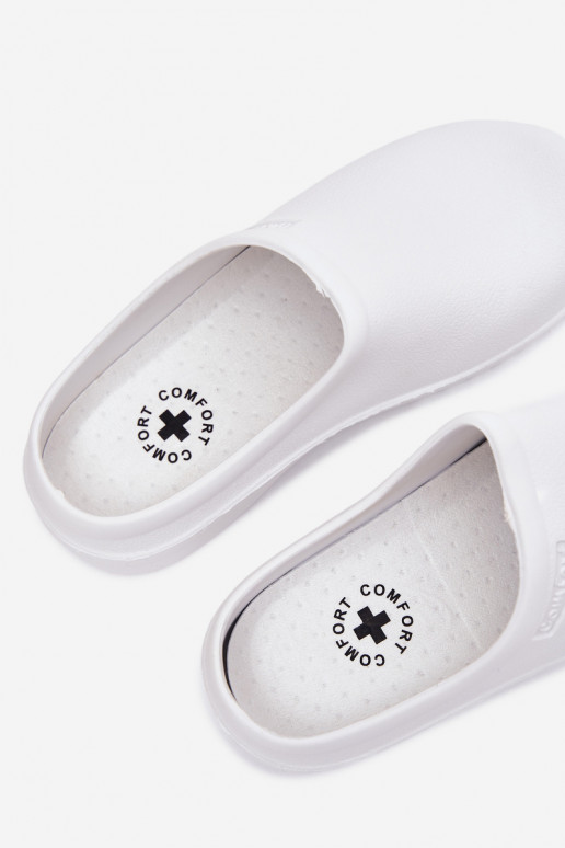Foam slippers women's white Parissa
