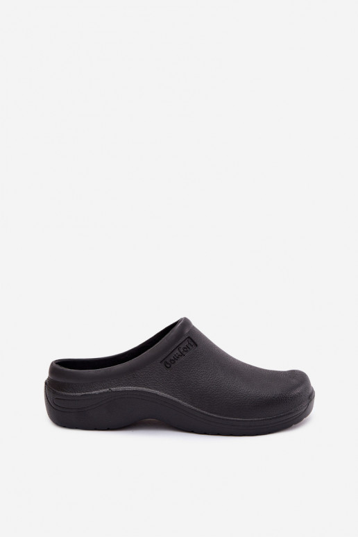 Foam slippers women's black Parissa
