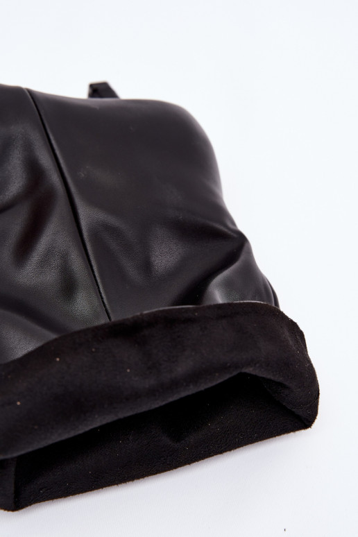 Slip On Women's Ankle Boots With Loose Shaft Black Jessalia