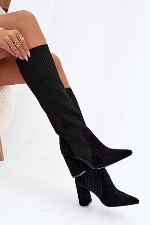 Women's Heeled Boots Black Yserine