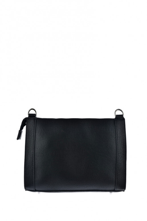 Leather Messenger Bag With Studs Big Star KK574136 Black