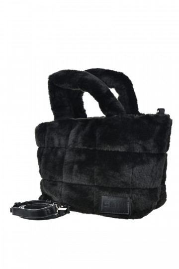 Faux Fur Bag With Strap Big Star OO574062 Black