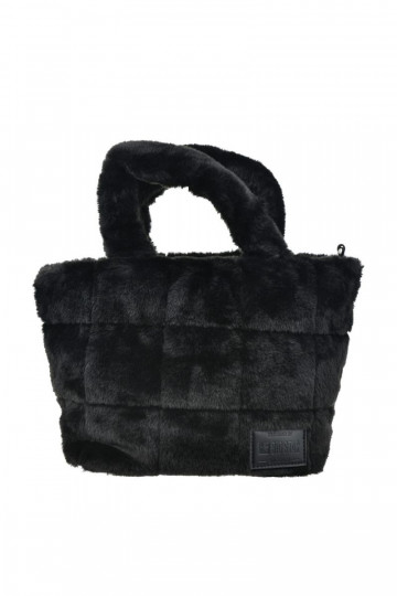 Faux Fur Bag With Strap Big Star OO574062 Black 2