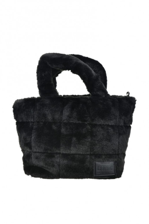Faux Fur Bag With Strap Big Star OO574062 Black