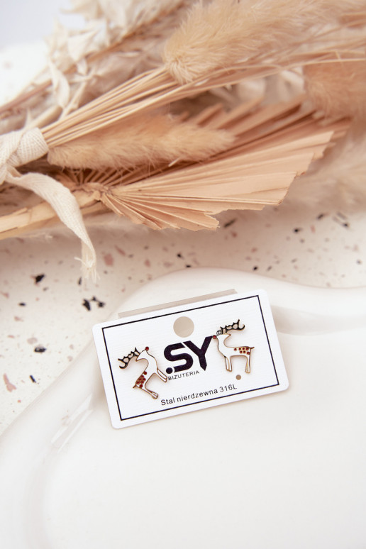 Reindeer Earrings made of Surgical Steel