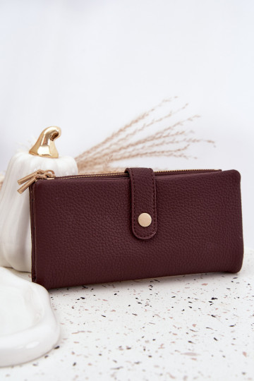 Women's Wallet Made of Eco Leather Large Bordeaux Gilessa