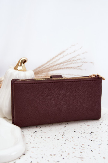 Women's Wallet Made of Eco Leather Large Bordeaux Gilessa 2
