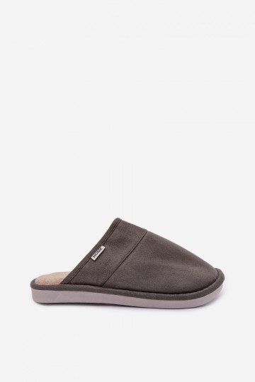 Men's slippers dark gray Selomir 2