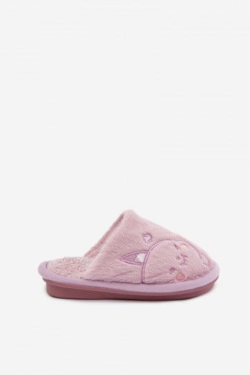 Kids slippers with purple fur Norene 2