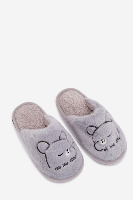 Children's slippers with fur Blue Norene