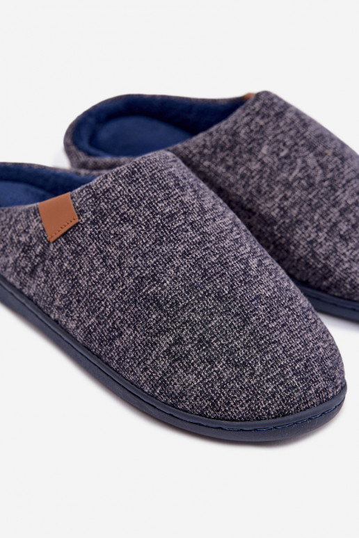 Men's Slippers Navy Blue Serevan
