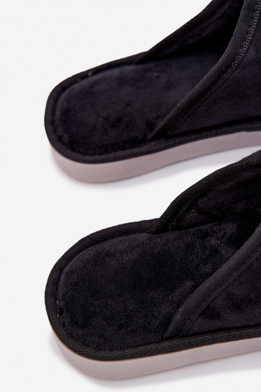 Men's Black Slippers Tiranne