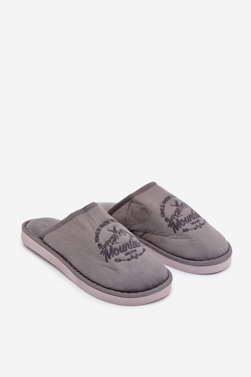 Men's Grey Slippers Tiranne