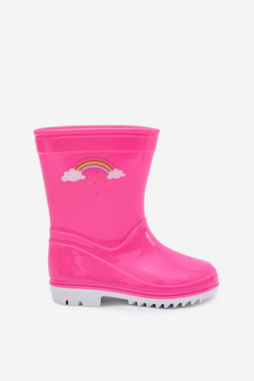 Kids Rubber Boots Fuchsia Esalina 2