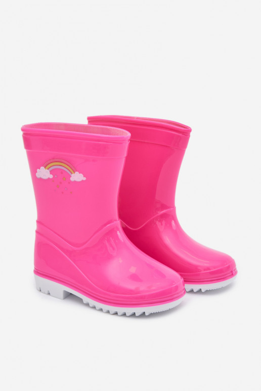 Kids Rubber Boots Fuchsia Esalina