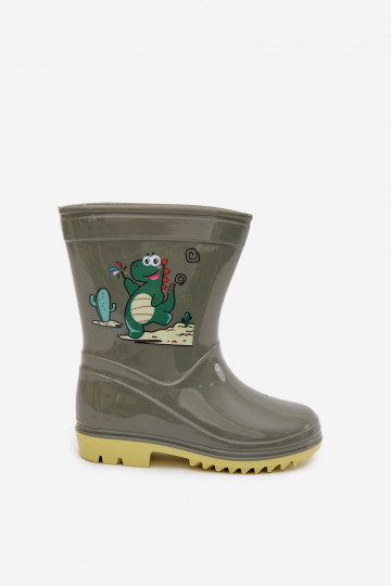 Children's Rubber Boots Dark Green Esalina 2