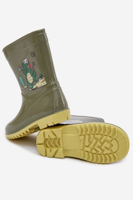 Children's Rubber Boots Dark Green Esalina