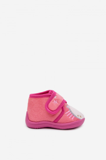 Kids slippers with velcro fuchsia Jeselle 2
