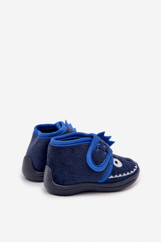 Children's slippers with velcro navy blue Jeselle