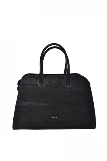 Ladies Shopper Bag Made Of Eco Suede Big Star SS574007 Black