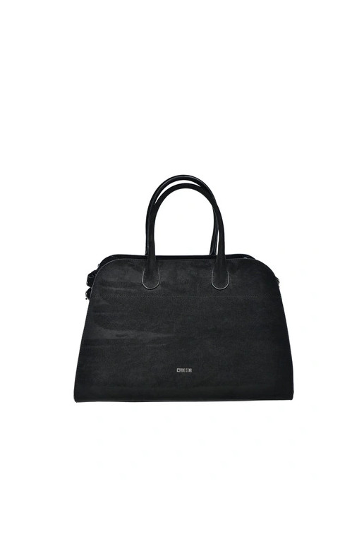 Ladies Shopper Bag Made Of Eco Suede Big Star SS574007 Black