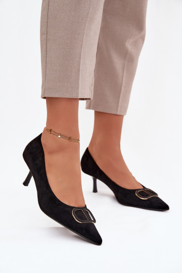 Women's Heels With Decorative Detail Black Amelora