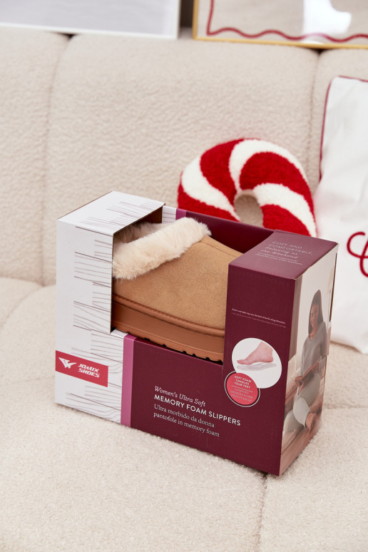 Kapcie DamskiewithFuterkiem Camel Eveline