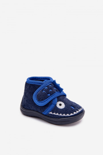 Children's slippers with velcro navy blue Jeselle