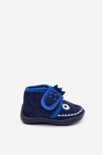 Children's slippers with velcro navy blue Jeselle 2