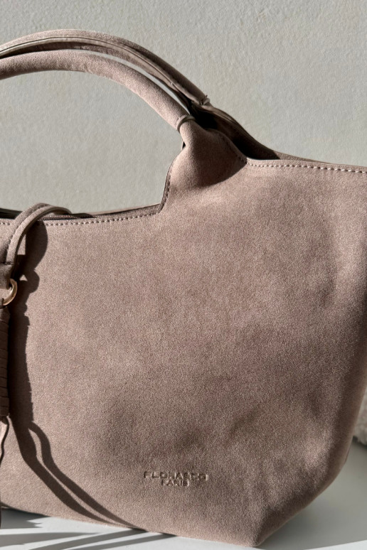 Bag Made of Eco Suede Taupe Ivonira