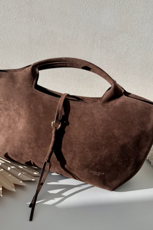 Bag Made of Eco Suede Chocolate Ivonira