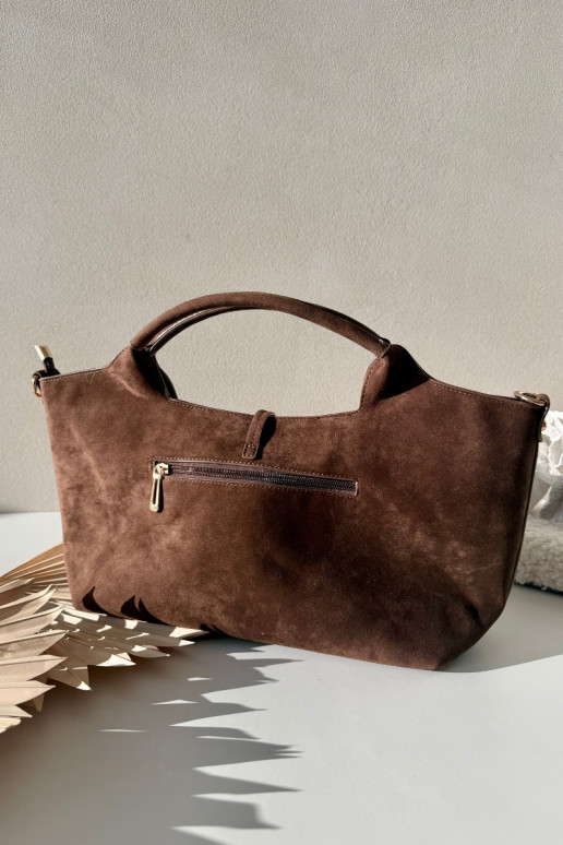 Bag Made of Eco Suede Chocolate Ivonira
