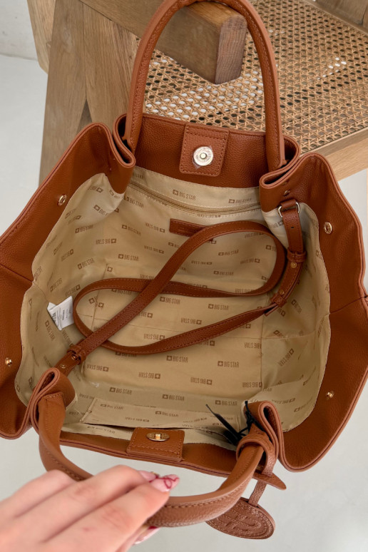 Torebka Damska ShopperwithEko Skóry Big Star SS574004 Camel