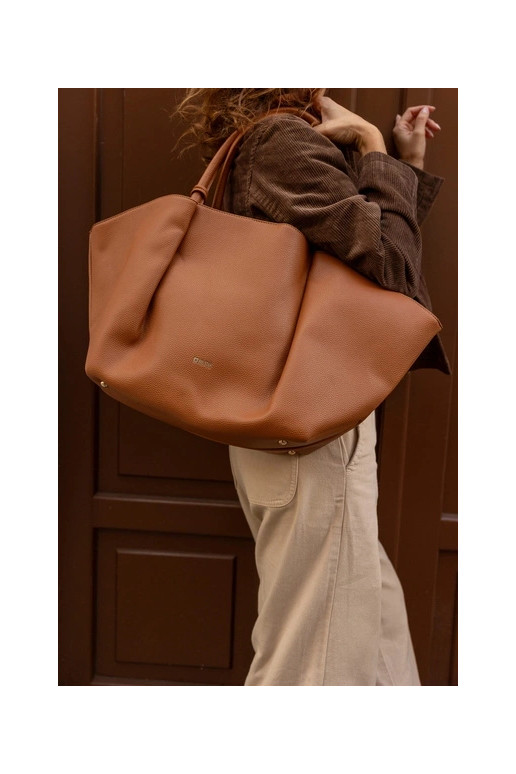 Large Women's Bag Shopper Big Star SS574006 Camel