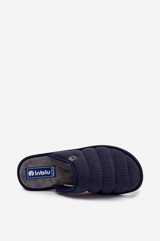 Comfortable Men's Home Footwear Slippers Inblu 91000027 Navy Blue