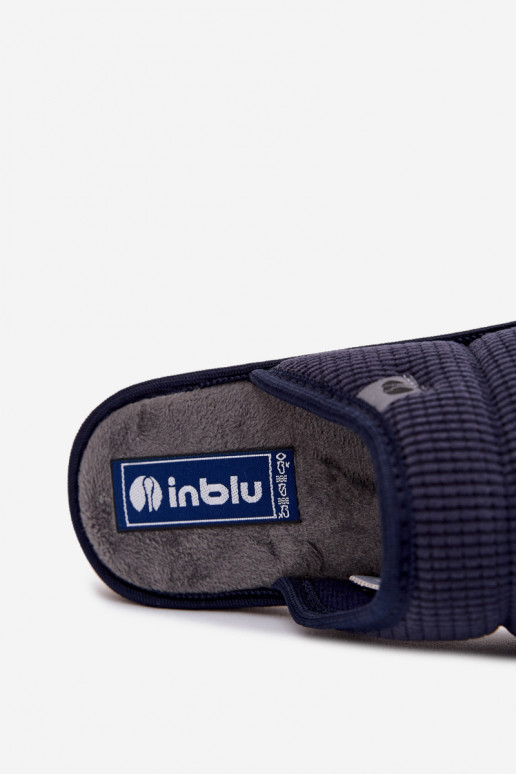 Comfortable Men's Home Footwear Slippers Inblu 91000027 Navy Blue