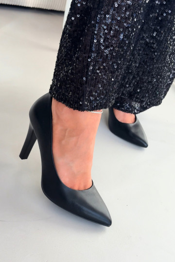 Eco Leather Heels Sergio Leone 1446 Black 2