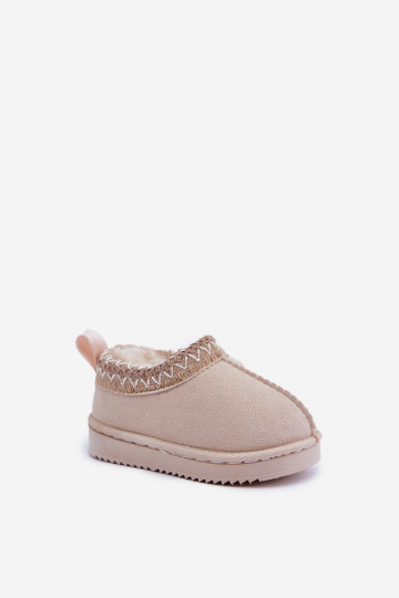 Snow Boots Kids Platform Insulated With Fur Light Beige Vilabria 2