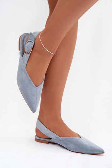Women's Ballerinas With Clasp Blue Tanelia