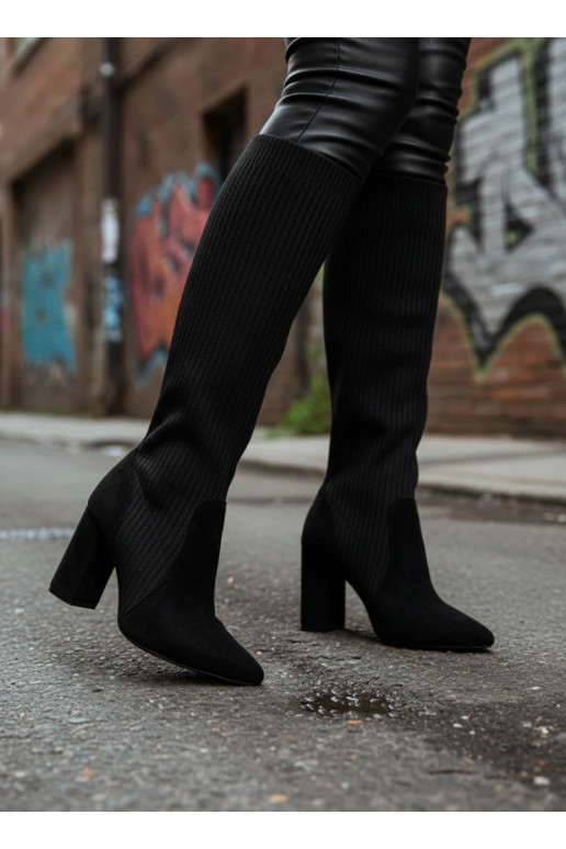 Women's Heeled Boots Black Yserine