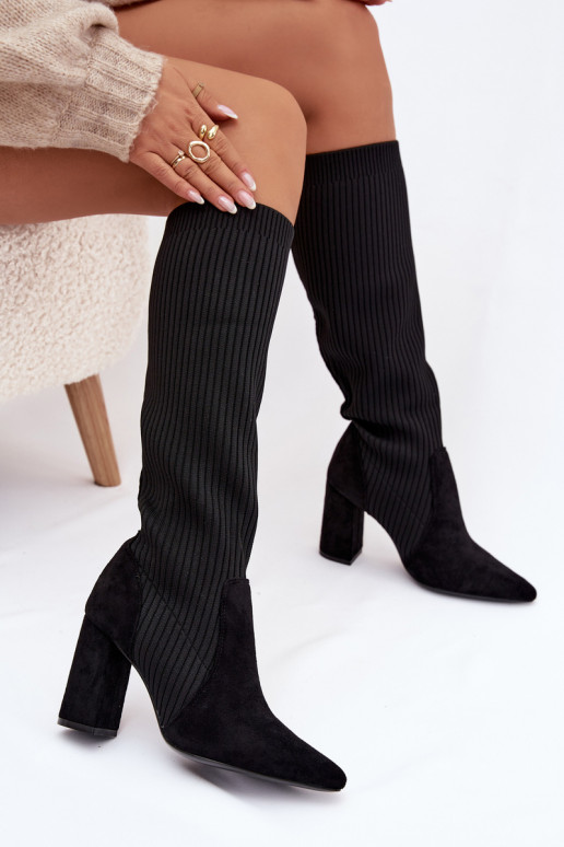 Women's Heeled Boots Black Yserine