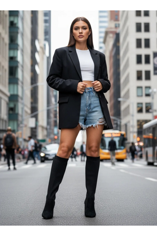 Women's Heeled Boots Black Yserine