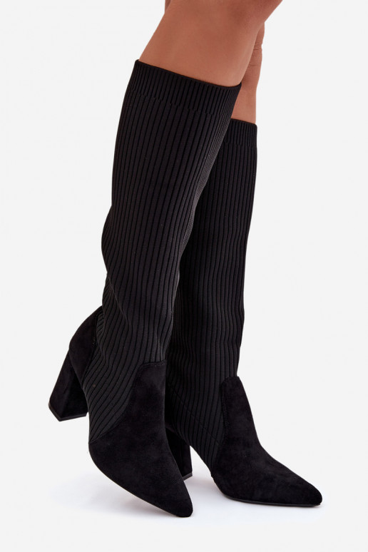 Women's Heeled Boots Black Yserine