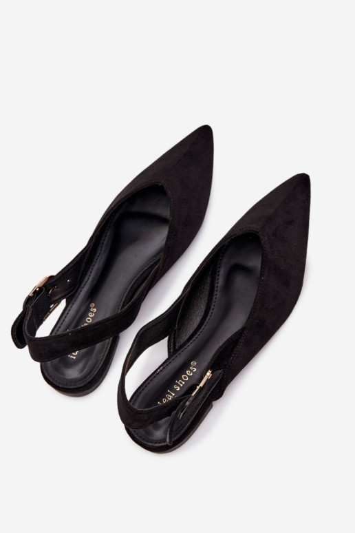 Women's Ballerinas With Buckle Black Tanelia