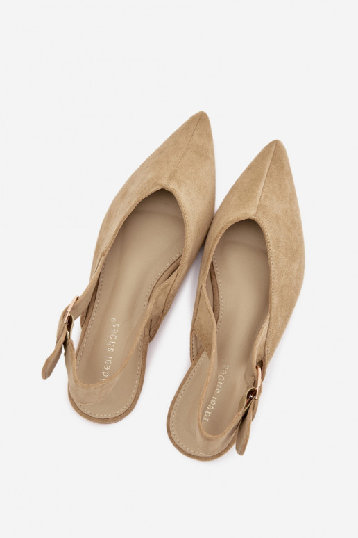 Women's Ballerinas With Clasp Green Tanelia