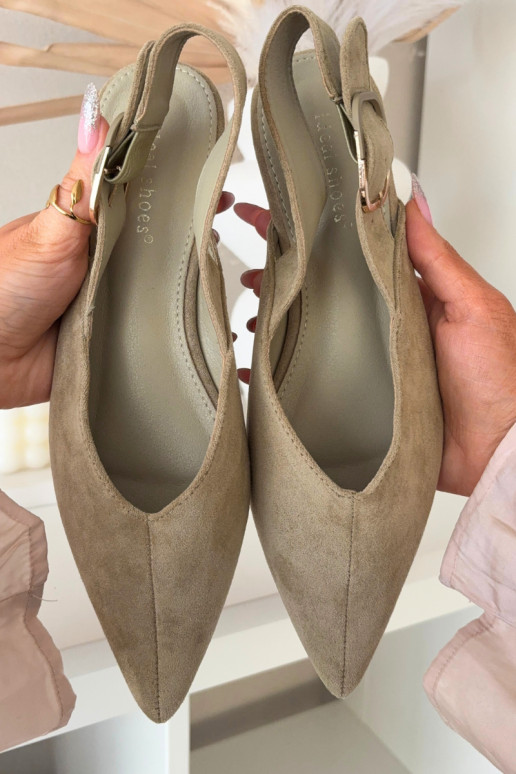 Women's Ballerinas With Clasp Green Tanelia