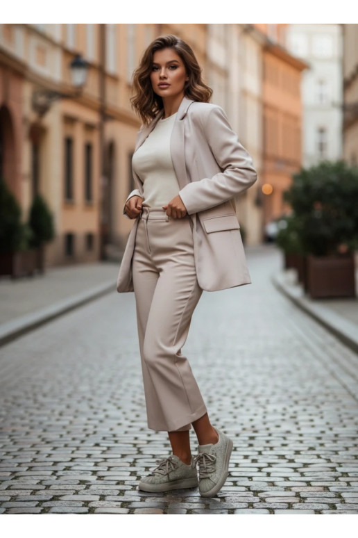 Zdobione Sneakersy Damskie Zielone Calissea