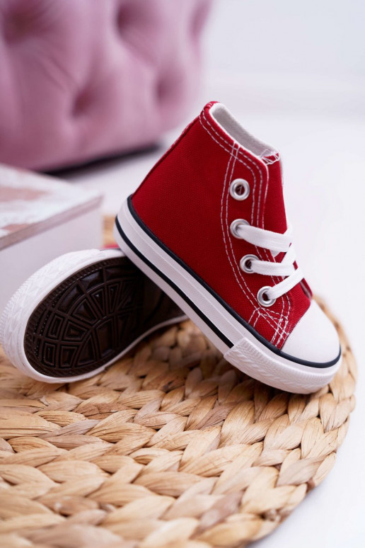 Kids High Sneakers Red Filemon